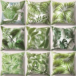 Pillow 1 Pcs Plant Printing Cover For Wedding Decoration Case Soft Home Party DIY Accessories