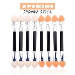 Nail Enhancement Tool Eye Shadow Brush Eye Shadow Stick Magic Mirror Brush Rubber Double Head Two Side Small Brush 10 Aluminium T