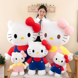 2024 New Station Edition Cute Cartoon Cat Image Plush Toy Soft Fill Comfort Plush Pillow Grab Machine Doll Gift Factory Spot Wholesale