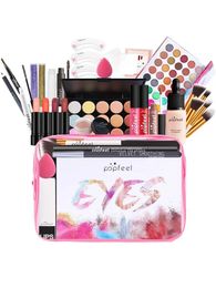 All-in-one Makeup Full Gift Set for Women Include Makeup Brush Eyeshadow Palette Lip Gloss Set Lipstick Blush Foundation 240524