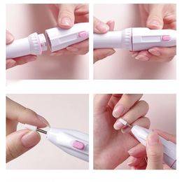 2024 Professional Electric Nail Polisher Nail Drill Machine Manicure Milling Cutter Set Nail Files Gel Polish Remover Tools Portable-