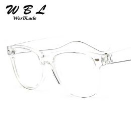 WarBLade 2018 Fake Glasses New Design Crystal Clear Frame Transparent Frame Eyeglasses Square Eye Spectacle Clear Lens