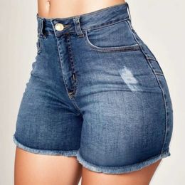 Skirts 2024 Summer Womens High Waist Mini Denim Shorts Sexy Womens Club Party Wearing Ultra Thin Body Shorts Jeans Tight denim S2452408
