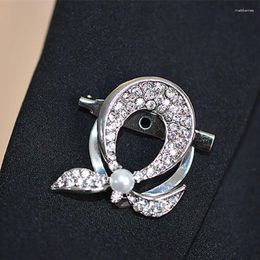 Brooches Fashion Woman Dual Purpose Crystal Imitation Pearl Brooch Rhinestone For Wedding Dress Hijab Clip Scarf Buckle Pins