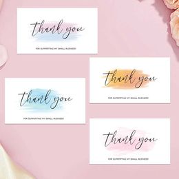 Gift Cards Greeting Cards 50 pieces. Thank you for supporting my small business card. Thank you greeting card. Thank you seller gift card WX5.22