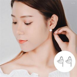 Stud Earrings Karopel 925 Sterling Silver Chinese Style Ginkgo Leaf Ear Hook Temperament Simple Personality Fashion Earring