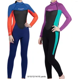Women's Swimwear Wetsuit 2.5mm Neoprene Thermal Fullsuit For Kayaking Water Sports Snorkelling