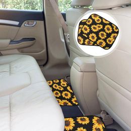Carpets 2 Pcs Car Floor Mat Supplies Vehicle Foot Mats Interior Waterproof Rug Auto Cover Round The Clock Pad