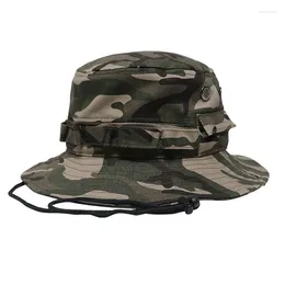 Berets Bucket Hat Wide Brim UV Protection Sun Caps Boonie Fishing Hiking Safari Outdoor Hats For Men And Women