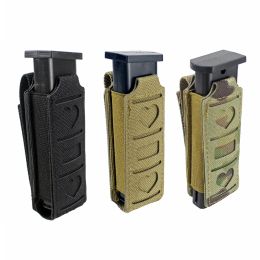 Tactical Molle Single Magazine Pouch Pistol Mag Pouch Midjebälte Multi-Tool Pouch Ficklight Holster