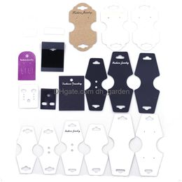 Other Labelling Tagging Supplies New Paper Plastic Earring Ear Stud Ring Hang Tag Jewellery Show Display Packing Card Holder Packaging Fo Otmkd
