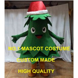New green tree mascot costume with Christmas hat Adult Size Customizable Holiday carnival fancy dress kits anime 2463 Mascot Costumes