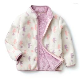 Jackets Spring Autumn Winter Child Kid Clothes Baby Girls Swallow Outwear Polar Fleece Soft Warm