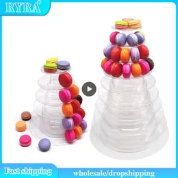 Hooks Tier Macaroon Pyramid Macaron Tower Display Stand For Cupcake Fondant Cake Stands Wedding Decoration Kitchen Tool