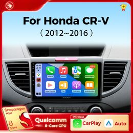 Car dvd Radio for Honda CRV CR-V 2012-2016 Carplay Android Auto Qualcomm Car Stereo Multimedia Player 4G Wifi DSP 48EQ