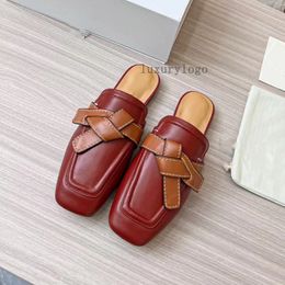 Summer Luxury Women Anagram Padded Sandals slipper Popular Lambskin Slippers Lady Flip Flops Beach Slide Flat Casual Lady Slippers Walking EU36-41 5.23 01