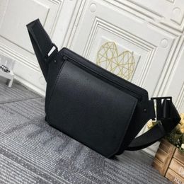 Fanny pack bag black Aerogramme Slingbag Designer New Grained Calfskin Genuine Leather Sling Bag wallet M59625 M57081 Mens Message Waist 233l