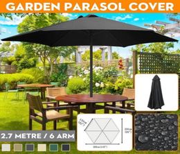 Shade 200x300cm 6 Arm Parasol Patio Sunshade Garden Umbrella Canopy Cover Waterproof Anti UV Outdoor Beach Awning Sun Shelter5771140