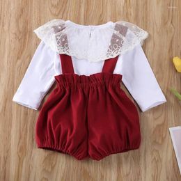 Clothing Sets Set Fashion Autumn Children Suit Toddler Lace Top Infant Little Girl Winter Shorts 2 Piece 0 24 M Cute Born Clothes