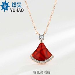 Midrange Charm and Brilliant Jewelry Bulgarly limited necklace Silver Small Skirt Necklace Diamonds for Women of White have Original logo