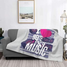 Blankets Back To The 90s Cartoon Blanket Fleece Plush Summer Breathable Ultra-Soft Take Me Music Throw For Bedding Rug Piece
