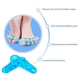 1Pair Toe Separator Gel Hallux Valgus Corrector Silicone Orthopaedic Hammer Toe Straightener Spreader Foot Care Tool