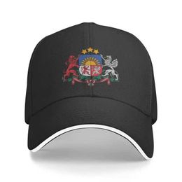 Ball Caps Fashion Unisex Coat Of Arms Of Latvia Baseball Cap Adult Adjustable Dad Hat Men Women Sun Protection T240524