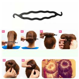 4PCS Plastic Magic Topsy Tail Comb Hair Braids Accessories For Women Ponytail Styling Hair Bun Maker Tools