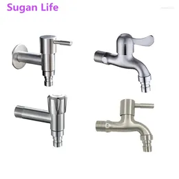 Bathroom Sink Faucets Sugan Life High Quality Extra Longht Faucet Solid Brass Outdoor Garden Washing Machine Tap Chrome Plated Standard G1/2