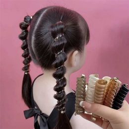 Hair Accessories Hair band Children girls phone lines headbands spiral coils headbands rope tail hair accessories WX5.22