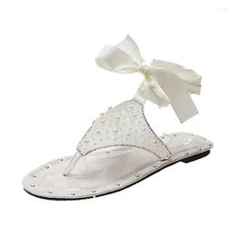 Slippers High Top 2024 Summer Fashion Women Casual Shoes Jelly Flip Flop Lady Beach Peep Toe Indoor Female Cool Bowknot Sandal