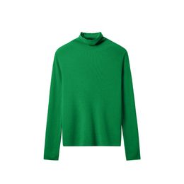 Spring hot sale high neck pullover slim bottoming shirt inside out long sleeve women's knit sweater wool sweater green blue black size M-L