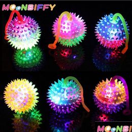 Led Light Sticks 1 Pc Kids Glowing Ball Toy Up Flashing Soft Ply Mas Elasticity Fun Toys Children Squeeze Anti 230605 Drop Delivery Gi Otiyx