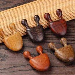 Face Massager 1 piece of green hawthorn wood facial massage comb wooden handle green hawthorn wood eye massage small snail massage Q240523