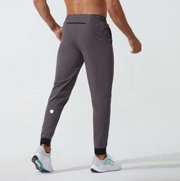 Ll erkek jogger uzun pantolon spor yoga kıyafeti hızlı kuru çizim spor salonu cepleri eşofmanlar pantolonlar rahat elastik bel moda 5520ess