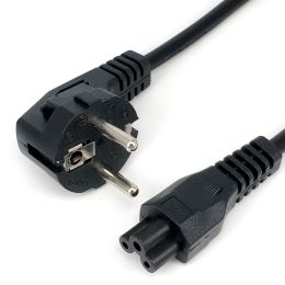 EU Computer Cables Laptop 3-pin Charger Plug Power Adapter Cord Cable For HP Dell Sony ASUS Lenovo Samsung Notebook