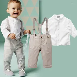 Clothing Sets Spring Autumn Kids Clothes Boys Suits Toddler Set Baby Suit Shorts Shirt Children Formal Wedding Party Costume