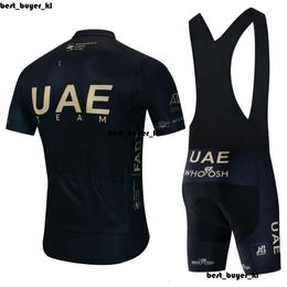 Designer Cycling Jersey Ställer in kläder UAE Herrstopp Vägcykel Uniform Bib Mtb Male Clothing Jacket Short Pants Man Cycle Spring Summer 133