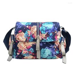 Shoulder Bags Casual Women Messenger Fashion Vintage Floral Female Cross Body Flower Nylon Waterproof Bolso Girls Bolsa