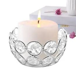 Candle Holders Crystal Bowl Holder Votive Tealight Portable Table Centrepiece Decoration