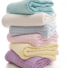 Blankets Baby Blanket Born 6 Layers Muslin Swaddle For Boys Girls Soft Receiving Toddler Kids Bath Towels Stuff