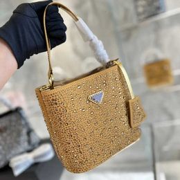 Tote Bag Crossbody Purse Luxurys Holiday Handbag Crystal Embellished Adjustable Shoulder Strap Mini