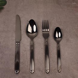 Dinnerware Sets 16/20/24Pcs Cutlery Set Stainless Steel Tableware Western Household Knife Fork Spoon Classic Silverware Kitchen Party