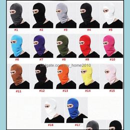 Cycling Caps & Masks Car-Partment Outdoor Clavas Sports Neck Face Mask Ski Snowboard Wind Cap Police Motorcycle Drop Delivery Outdoors Otmk3