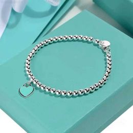Link Chain Bracelets Charms Heart Braclet Bangles Beads Femme Gifts for Women Female Lovers Jewelry S8LA