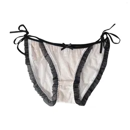 Women's Panties 1pc Sexy Lace Women Plus Size Solid Colour Low-rise Comfortable Underwear Ladies Underpant Brief Female Lingeries