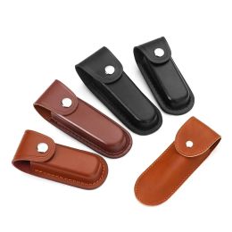 New High Quality PU Leather Fold Knife Scabbard Tool Flashlight Belt Loop Case Holder Sheath Pocket Hunt Camp Outdoor Equipment