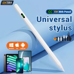 Universal Stylus Pen With LED Digital Power Display For Android IOS Windows Touch Pen For Samsung Huawei Phone Xiaomi Tablet Pen