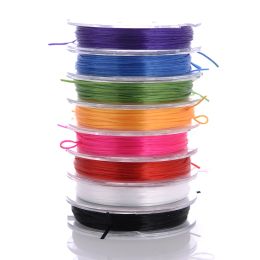 5/8/10roll Multicolor Elastic Cord Crystal Rubber Stretchy Rope Line For Bead Bracelet Jewellery Making Supplies 10m/roll