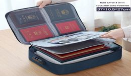 Storage Bags Document Organiser Briefcase A4 Folder Holder Men39s Women39s Bag Cover Purse Passport Home Safe Functional Fil7158561